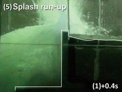  Experiment of wave force acting on setback parapetの画像3