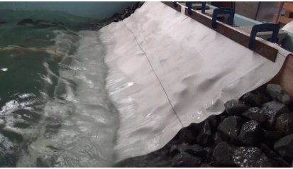 Experiment on the abrasion of geotextile sheets:image