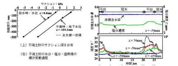 図-2  小櫃川左岸で実施した地盤環境動態観測結果の一例